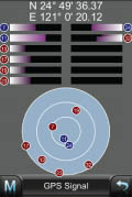 gps signals screen